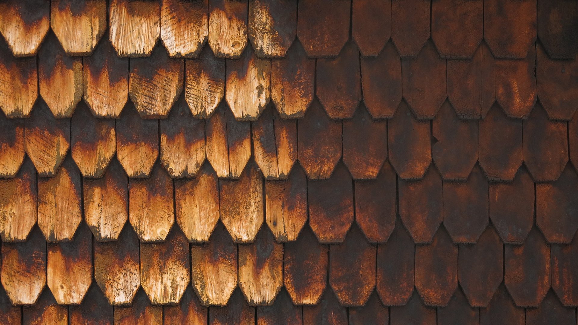 A church wall made of wood